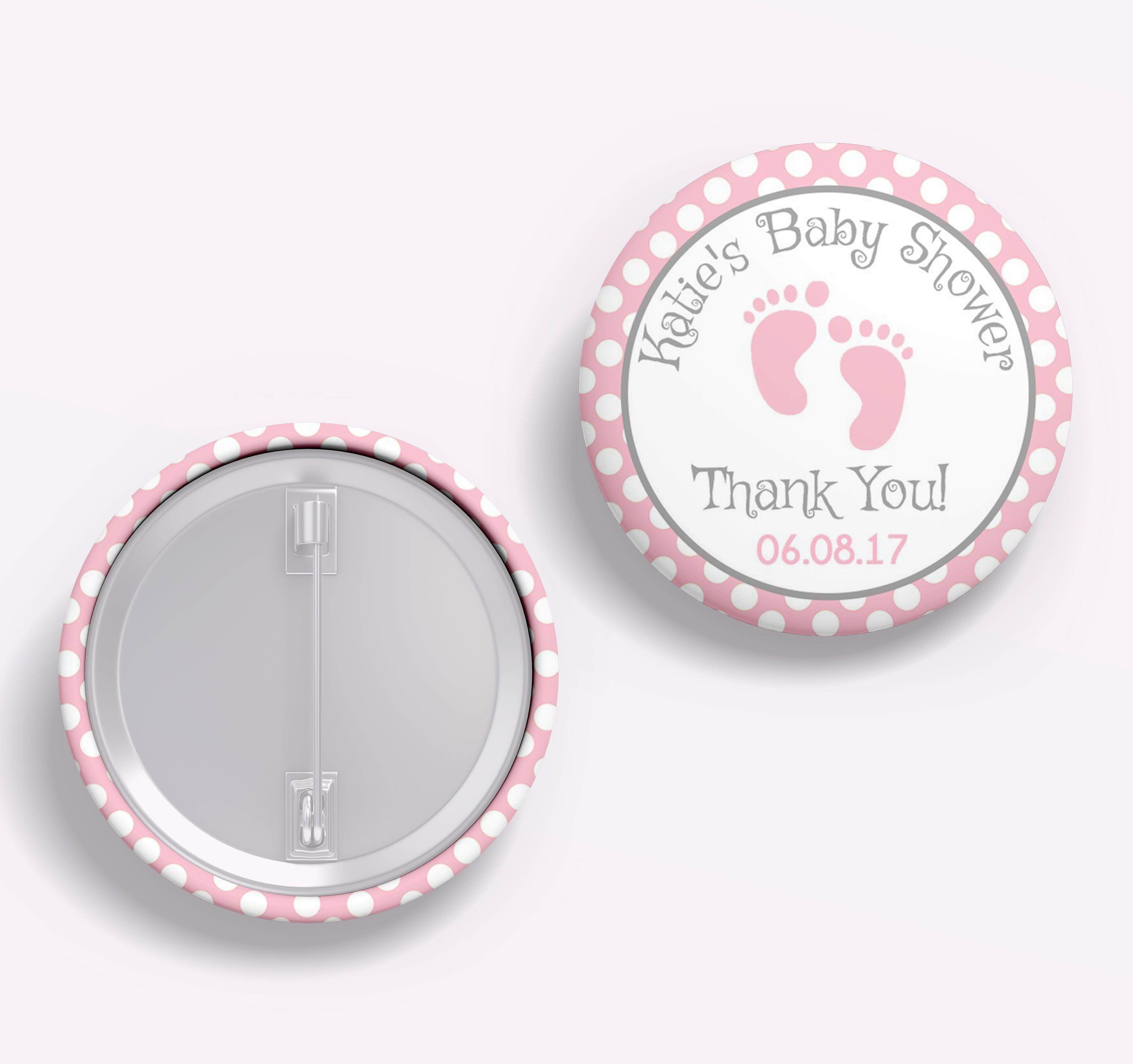 Baby Shower Pin Badges