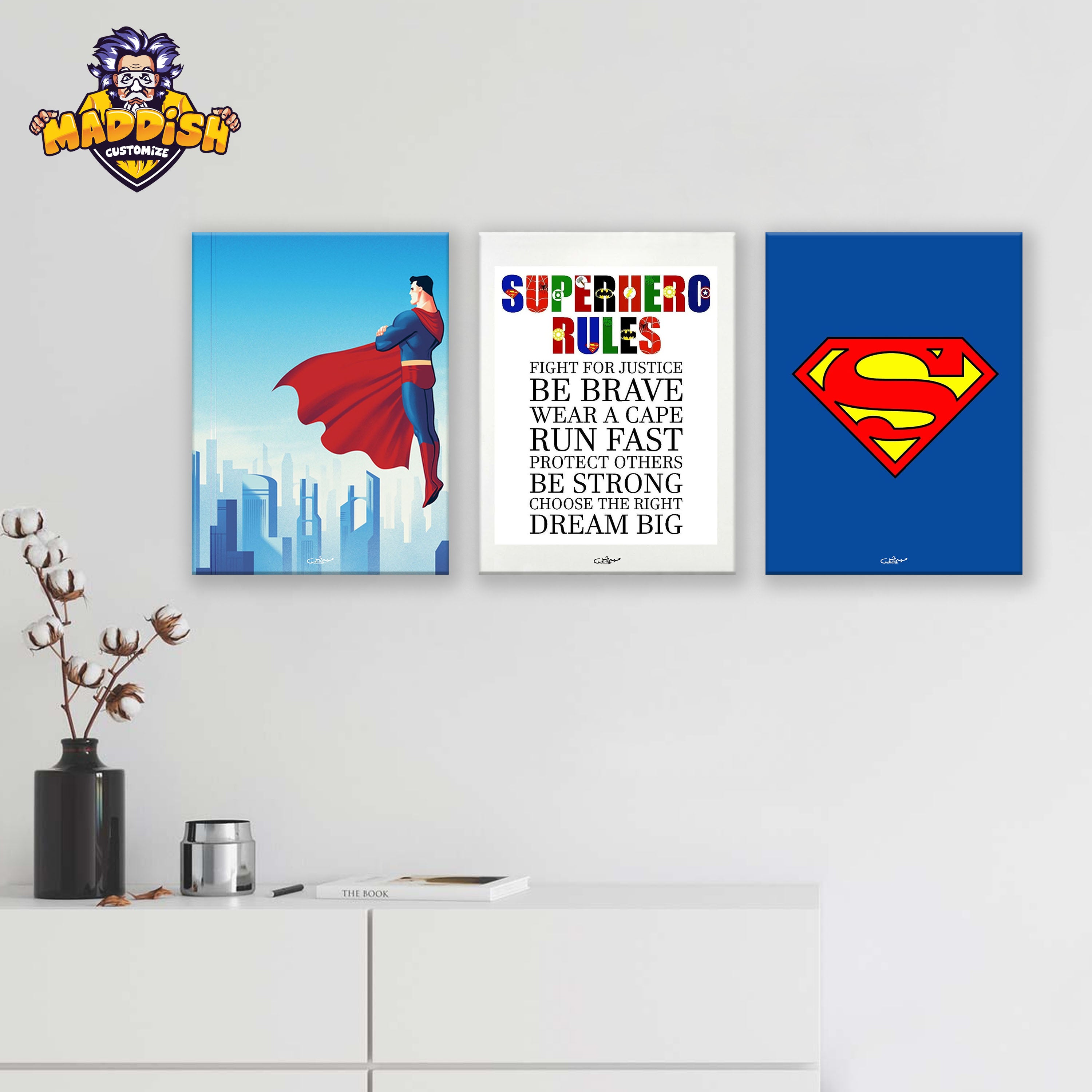 Super Hero's Wall Frames
