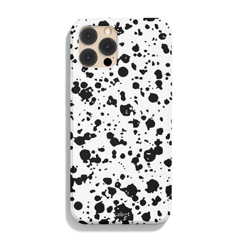 White with Colorful Speckle Patterns