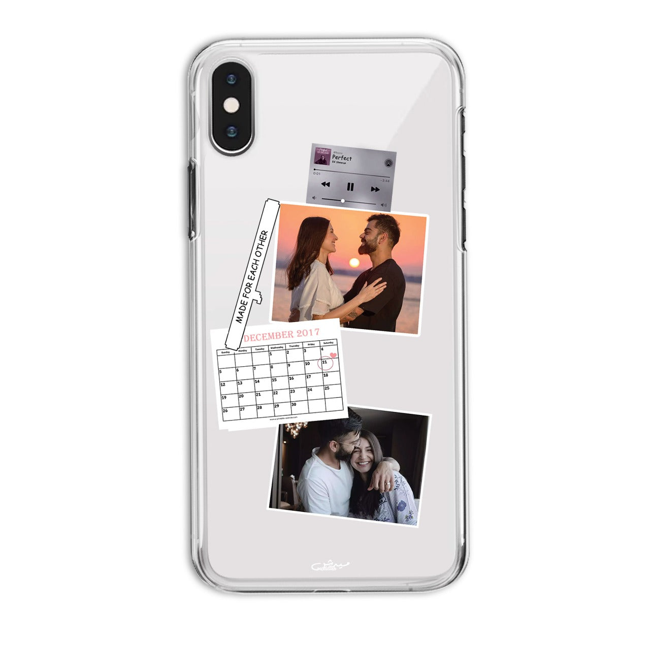 Transparent Couple Mobile Covers
